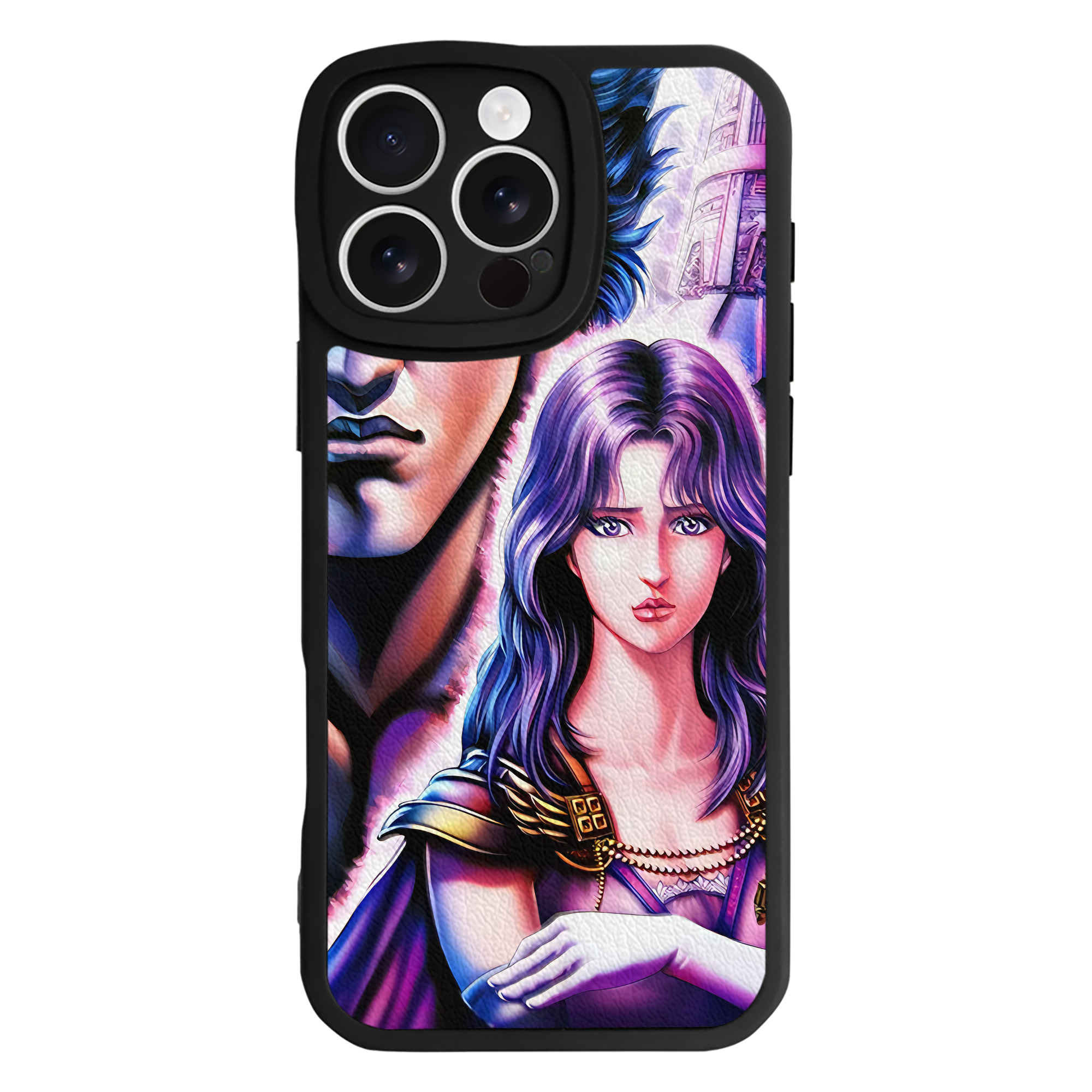 （画像用） 北斗の拳 Fist of the North Star 【iPhone 16シリーズ対応】シリコンスマホケース（レザー調） 材質：シリコン